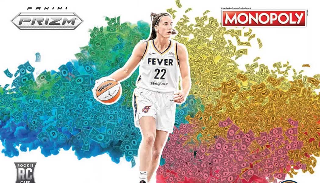 monopoly wnba booster box 2024 Panini Prizm Basketball Blaster printed White Money Blast insert featuring some of the top Rookies Monopoly Panini Prizm: 2024 and