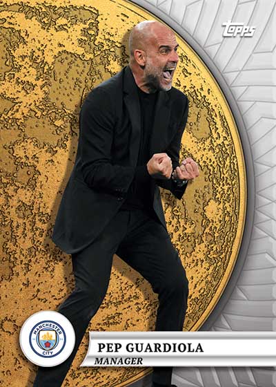 2024-25 Topps Blue Moon Manchester City Pep Guardiola