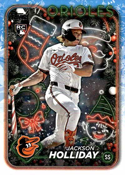 wotc 2024 holiday カード 2024 Topps Holiday Variation #42 Corbin Carroll Christmas Lights