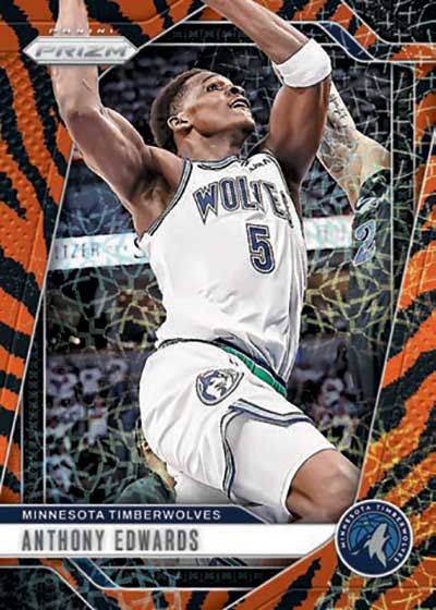 2024-25 Panini Prizm Basketball Tiger Stripe Choice Anthony Edwards