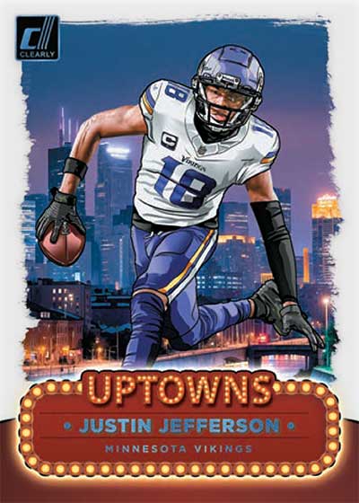 2024 Clearly Donruss Football Uptowns Justin Jefferson