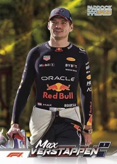 2024 Topps Paddock Pass Formula 1 Chrome Gold Minted Max Verstappen