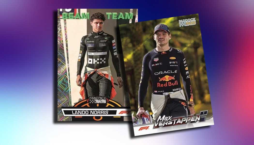 2021 Topps Now Formula 1 Card Set – Cards #68, 69, 70, 71 – Verstappen, Perez, Bottas