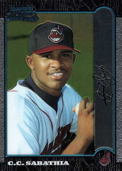 1999 Bowman Chrome CC Sabathia Rookie Card
