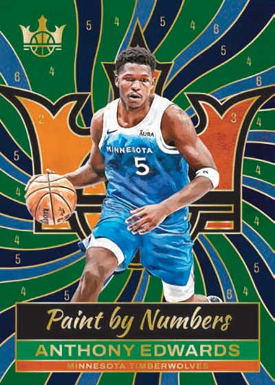 2024-25 Panini Court Kings Basketball Paint by Numbers Anthony Edwards