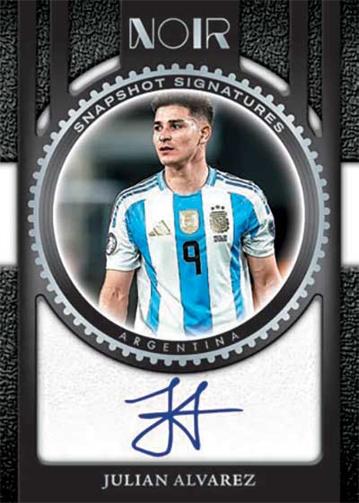 2024-25 Panini Noir FIFA Soccer Snapshot Signatures Julian Alvarez
