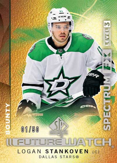 2024-25 SP Authentic Spectrum FX Gold Logan Stankoven