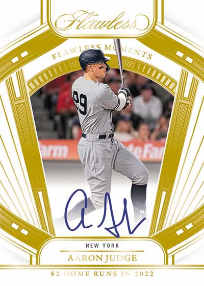 2024 Panini Flawless Baseball Timeless Moments Autographs Aaron Judge