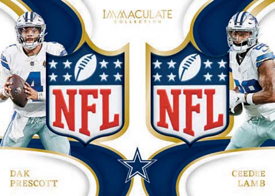 2024 Panini Immaculate Football Dual NFL Shield Dak Prescott Ceedee Lamb