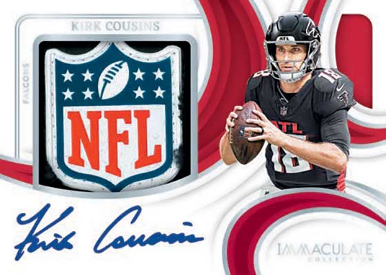 2024 Panini Immaculate Football Premium Patch Autographs NFL Shield Kirk Cousins