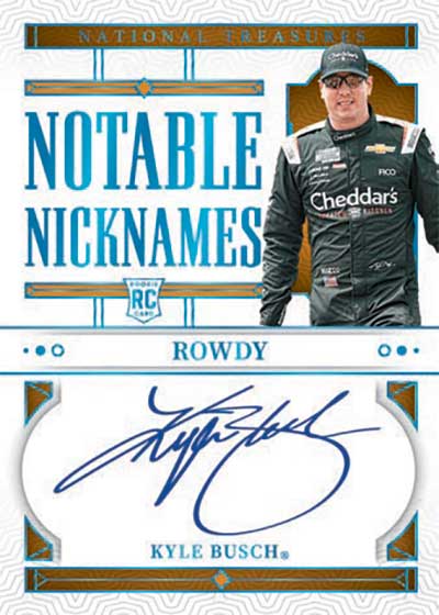 2024 Panini National Treasures NASCAR Racing Notable Nicknames Kyle Busch