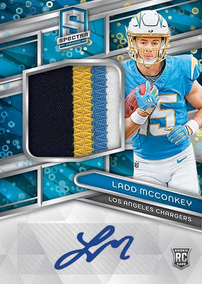 2024 Panini Spectra Football Rookie Patch Autographs Ladd McConkey