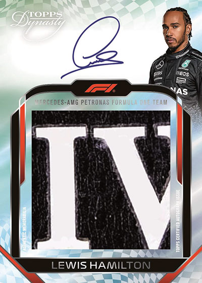 2024 Topps Dynasty Formula 1 Leiws Hamilton Jumbo Patch Autograph