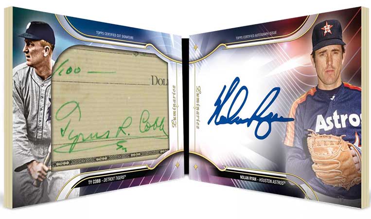 2024 Topps Luminaries Baseball Facing Off Ty Cobb Nolan Ryan