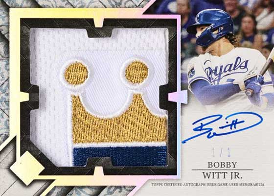 2024 Topps Transcendent Baseball Jumbo Patch Autographs Bobby Witt Jr.