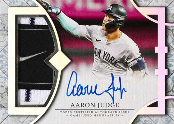 2024 Topps Transcendent Baseball Patch Autographs Aaron Judge