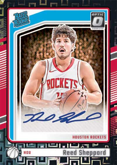 2024-25 Donruss Optic Basketball Rated Rookies Signatures Reed Sheppard