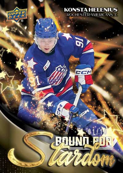 2024-25 Upper Deck AHL Hockey Bound for Glory Gold Konsta Helenius