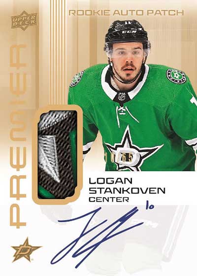 2024-25 Upper Deck Premier Hockey Acetate Rookie Auto Patch Logan Stankoven