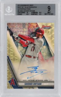 Graded: 2019 Bowman's Best Autographs Superfractor #B19S0 Shohei