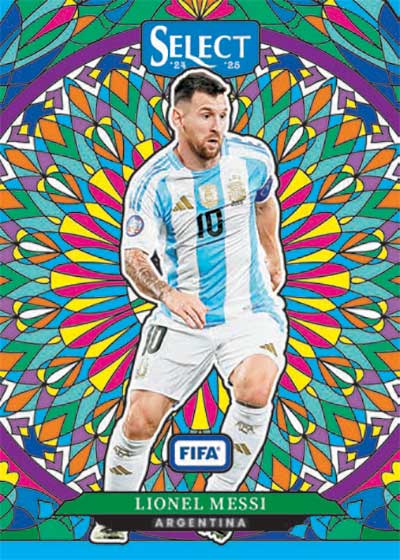 2024-25 Panini Select FIFA Stained Glass Lionel Messi