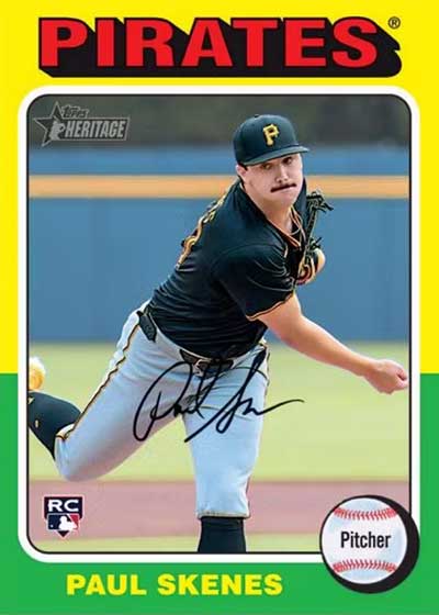 2024 Topps Heritage High Number Baseball Paul Skenes