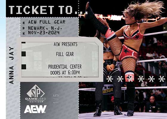 2025 SP Game Used AEW Ticket To... Anna Jay
