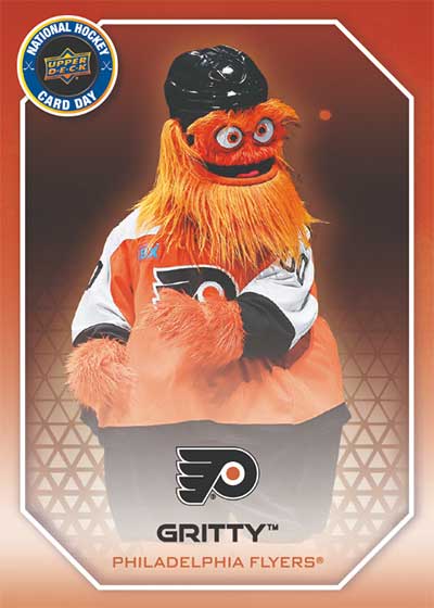 2025 Upper Deck National Hockey Card Day Mascots Gritty