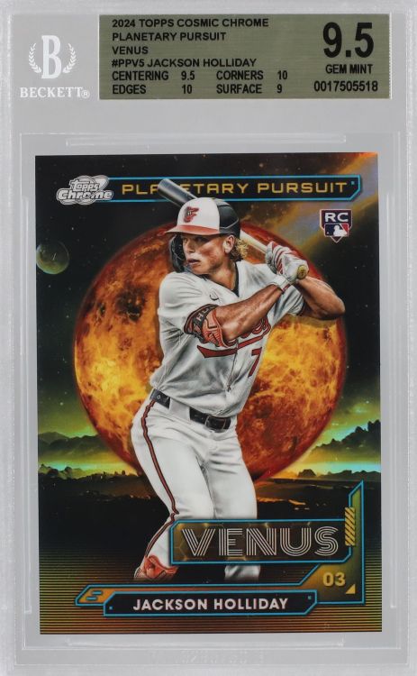 Graded: 2024 Topps Cosmic Chrome Planetary Pursuit Venus Jackson