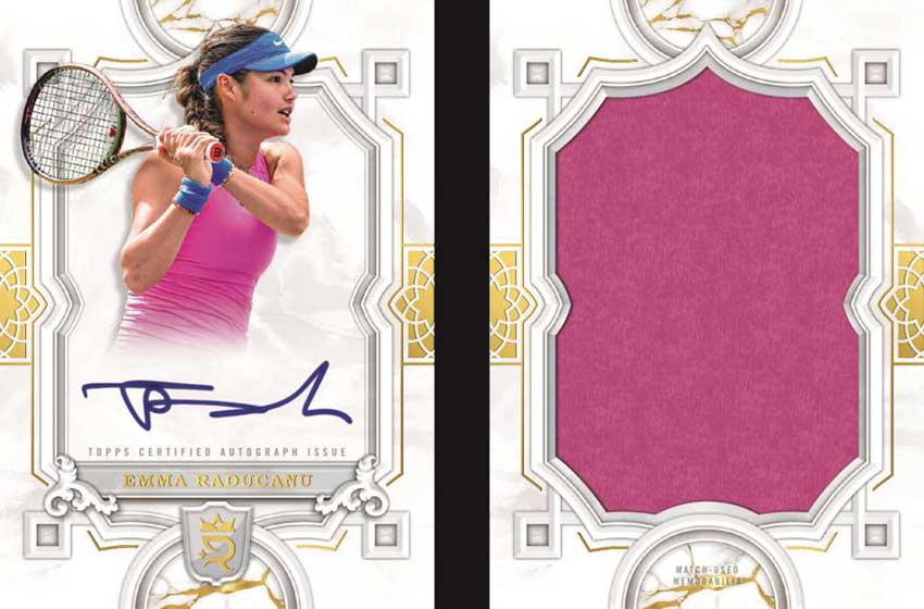 2024 Topps Royalty Tennis Autographed Jumbo Relics Emma Raducanu