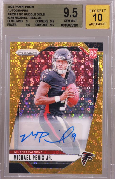 MICHAEL PENIX JR. サイン入りカード Michael Penix Jr. 2024 Prizm
