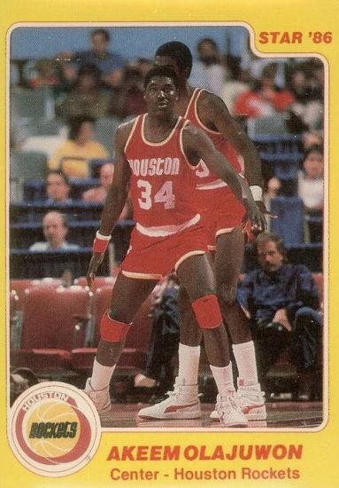 rare hakeem olajuwon cards Amazon.com: 1989-90 Hoops Basketball #180 Hakeem Olajuwon Houston Rockets  Official NBA Trading Card : Sports & Outdoors main image 1
