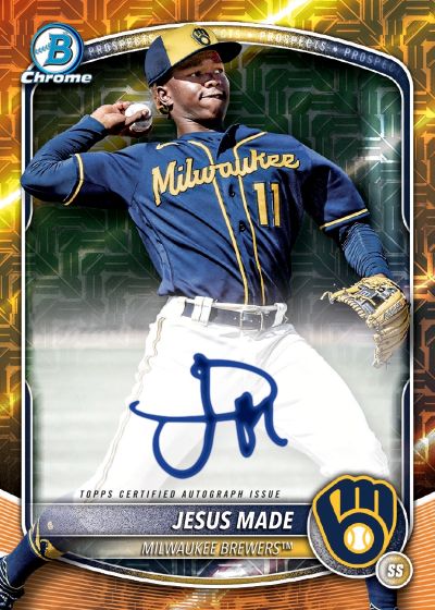 2025 Bowman Chrome Mega Box Baseball Checklist, Box Details