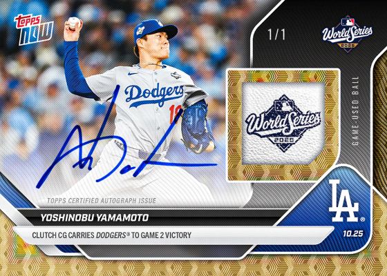 2025 Topps Now Baseball World Series Checklist, Parallel Info