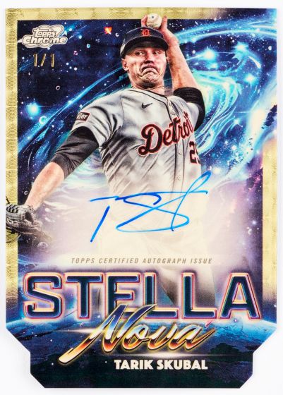 2025 Topps Cosmic Chrome Baseball Stella Nova autograph card used for product-line context