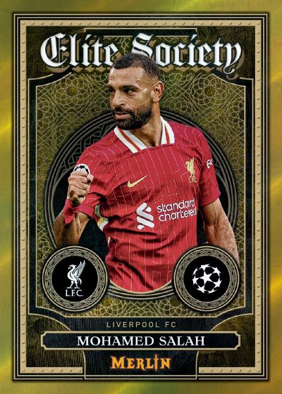 2024-25 Topps Merlin Elite Society Mohamed Salah premium insert card