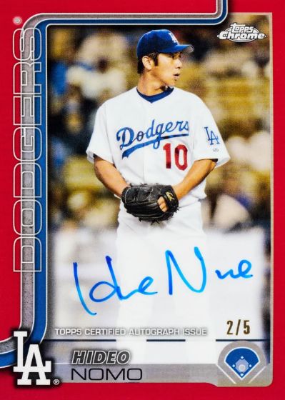 Topps to Release Industry's First Licensed Hideo Nomo Autographs