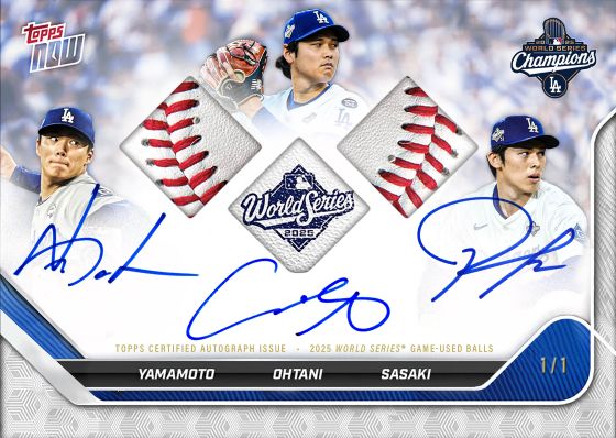 2025 Topps Now World Series Champions Checklist and Details