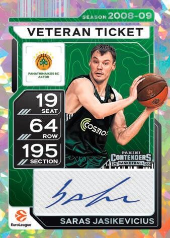 2025-26 Panini Contenders EuroLeague Basketball Basketball