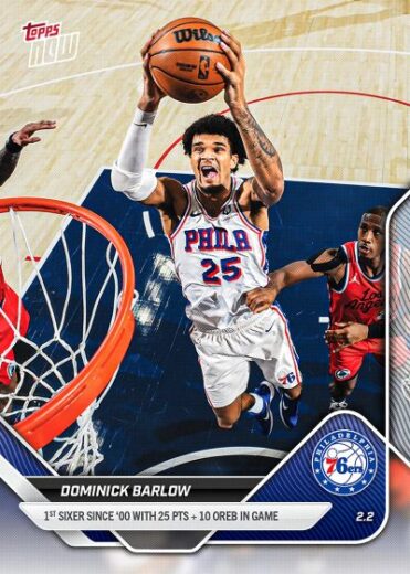 2025 26 Topps Now Basketball Checklist Team Lists Print Runs 2025 26 Topps Now Dominick Barlow 371x520 