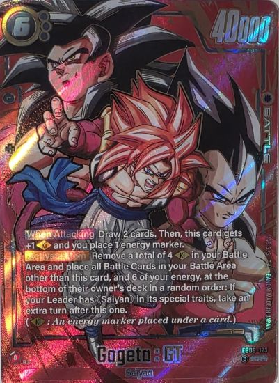 dragon ball super card game gogeta deck Super Saiyan God SS Gogeta Standard Deck Protector Sleeves (65ct) for Dragon  Ball Super main image 0