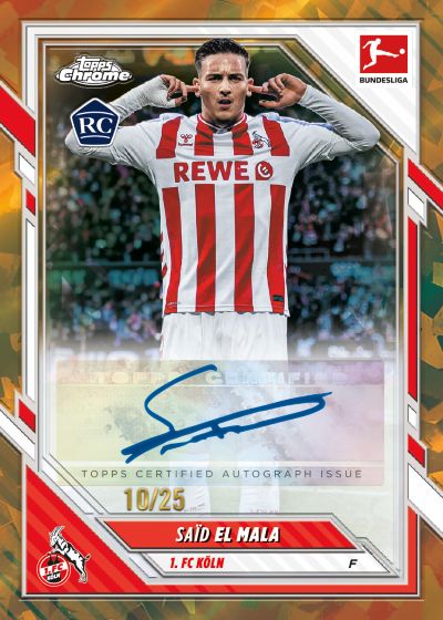 2025-26 Topps Chrome Sapphire Bundesliga Checklist, Box Info
