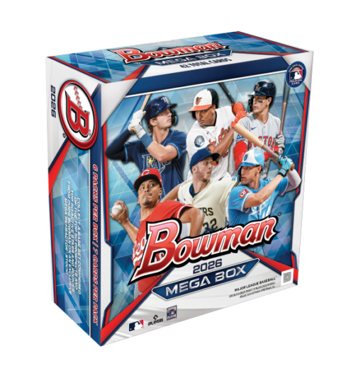 2026 Bowman Mega Box Baseball Checklist, Teams, Box Info