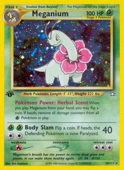 pokemon neo genesis rare cards Neo Genesis Complete Master Set (111/111) 2000 [MP-DMG]