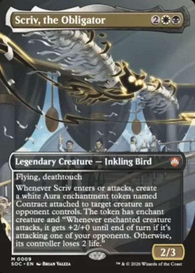 silverquill mtg cards Magic: The Gathering Secrets of Strixhaven Commander Deck Target player creates a 2/1 white and black Inkling creature token with flying Silverquill Charm [SGL-MTG-SOS-225-ENF]
