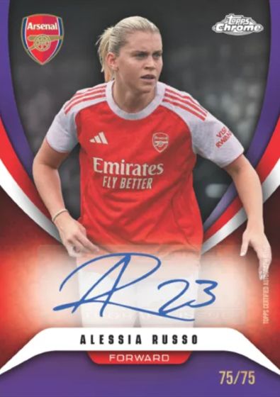 2025-26 Topps Chrome Arsenal Soccer gallery image