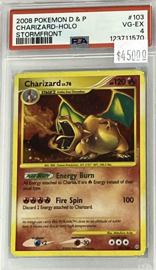 charizard pokemon card 2008 092/092 LV.76 Stormfront Holo EX 1237- TCG Japa Minor signs of handling looks great considering age as well.Additional Details Pokmon Deal or No Deal: