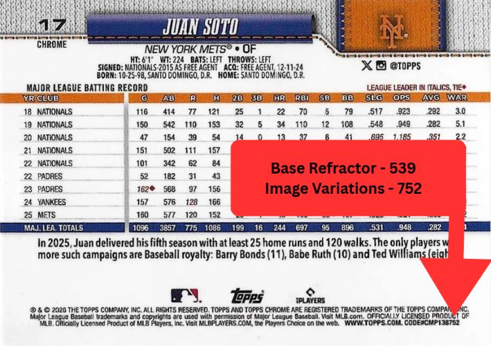 2026 Topps Chrome Baseball Variations Guide and Image Gallery