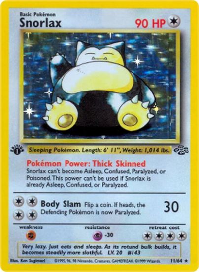 most expensive snorlax pokemon card The Valuable TCG Cards Thumping Snore This Pokemon is now Asleep The Five Most Valuable Snorlax
