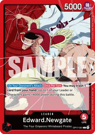 One Piece The World's Strongest Warriors (OP-17) TCG Checklist and